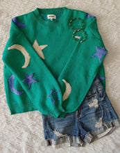 Good Night Moon Sweater - Teal