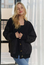 Philly Quilted Button Front Jacket - Black