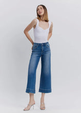 Flying Monkey High Rise Crop Wide Leg Jean - Medium Wash