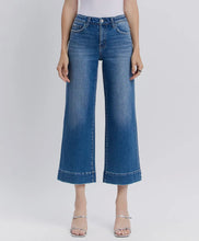 Flying Monkey High Rise Crop Wide Leg Jean - Medium Wash