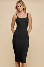 Late Night Midi Bodycon Dress - Black