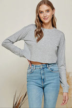 Game Day Basic Long Sleeve Top - Gray