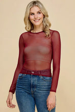 West Hollywood Mesh Top - Merlot