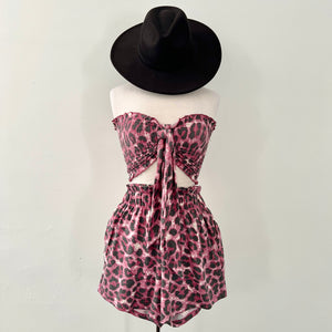 Staci Shorts - Pink Leopard