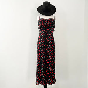 Cherry Maxi Dress - Black