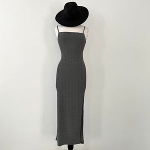 Lydia Stripe Maxi Dress - Black/White
