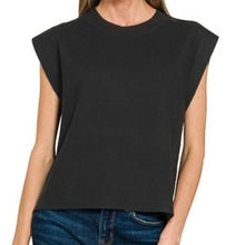 Downtown Sweater Tee - Black
