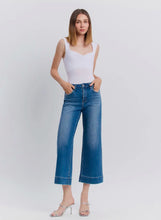 Flying Monkey Crop Wide Leg Jeans - Medium Wash