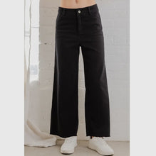 Ultimate Soft Stretch Wide Leg Flood Jeans - Black