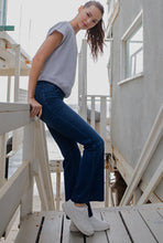 Ultimate Soft Stretch Pull Up Bell Bottom Jean - Dark Denim