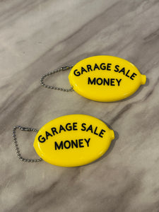 Garage Sale Money Coin Pouch - Yellow