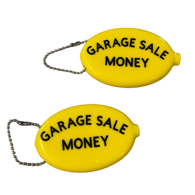 Garage Sale Money Coin Pouch - Yellow