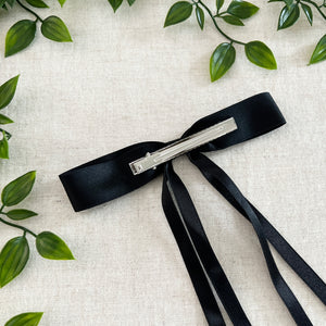 Bow Hair Clip - Black