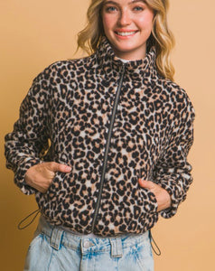 Park Slope Fleece Lined Jacket  - Leopard