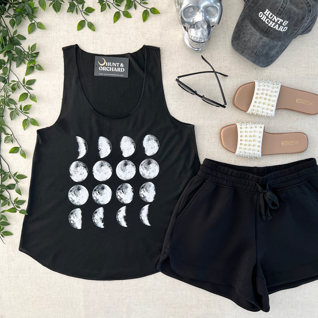 Moon Phase Tank - Black