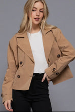 Park Ave Cropped Trench- Khaki