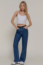 Mulberry Stripe Detail Jeans - Dark Denim