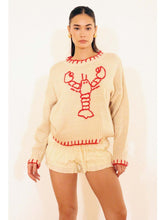 Lobster Embroidered Sweater - Ivory