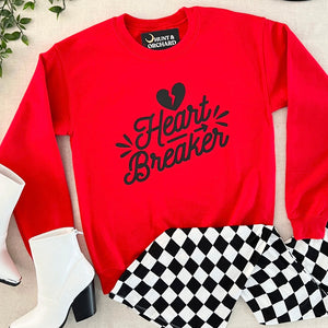 Heart Breaker Pullover - Red