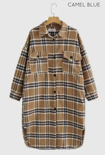 Waldorf Long Plaid Shacket - Plaid