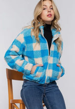 Malibu Vegan Sherpa Jacket - Blue