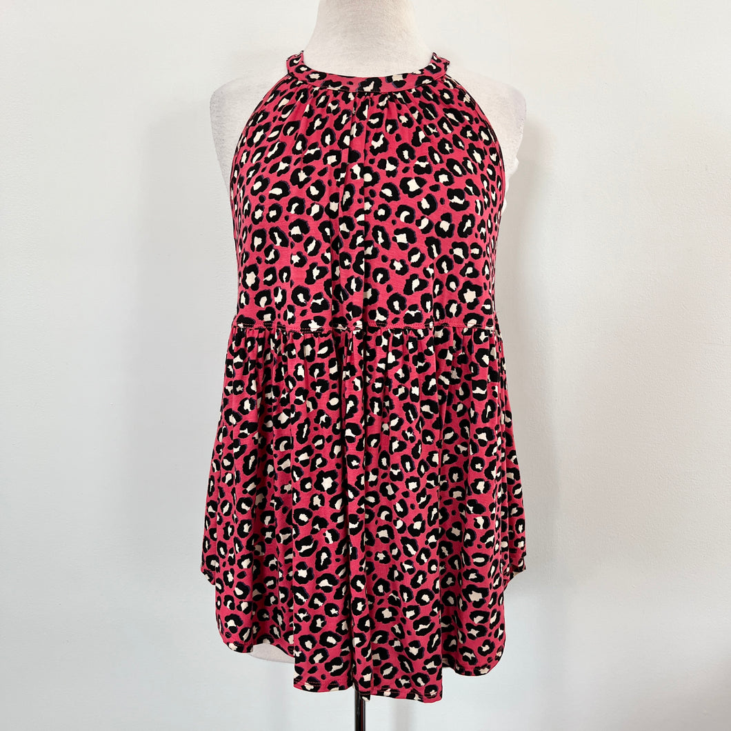 Halter Baby Doll Micro Mini/Tunic - Leopard