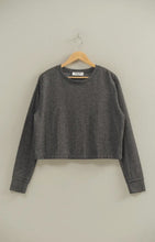 Robertson Crop Lightweight Pullover - Static Black