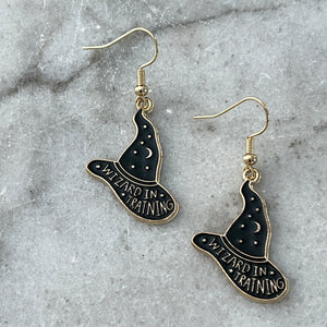 Wizard In Training Earrings - Gold