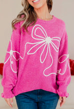 High Tea Bow Sweater - Pink