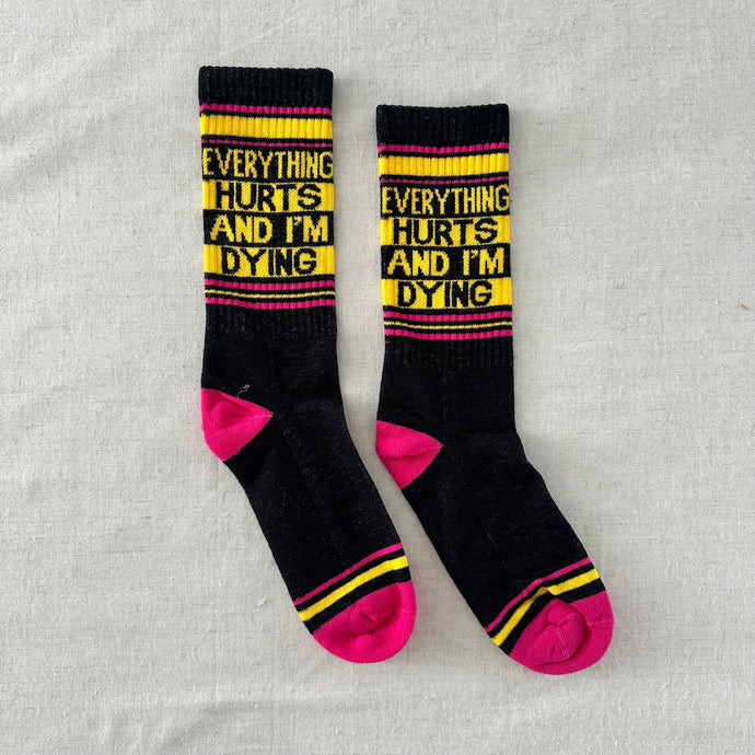 Gym Socks - Everything Hurts