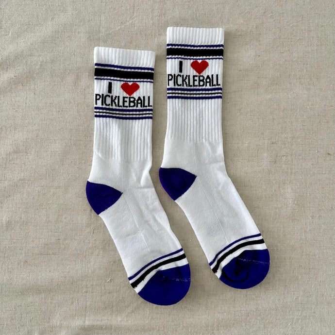 Gym Socks - I ❤️ Pickleball
