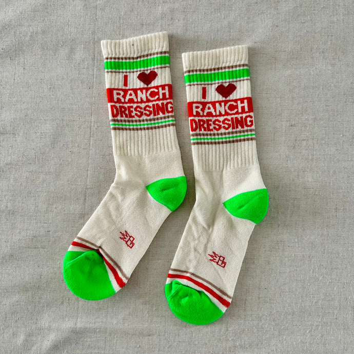 Gym Socks - I ❤️ Ranch Dressing