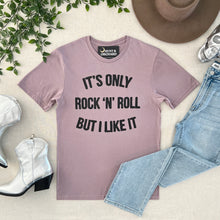 It’s Only Rock N’ Roll Tee - Heather Lilac