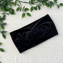 Velvet Twist Headband - Black