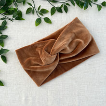 Velvet Twist Headband - Chestnut