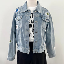 Evil Eye Denim Jacket - Blue