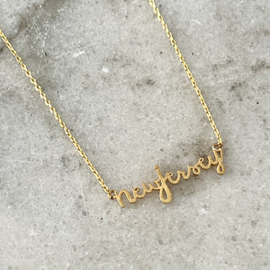 New Jersey Necklace - Gold