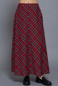 Hallmark Plaid Maxi Skirt