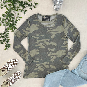 Tai Camo Top - Olive