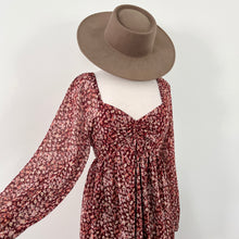 Autumn Bloom Dress - Burgundy