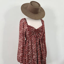 Autumn Bloom Dress - Burgundy