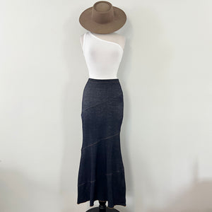 Ashley Denim Maxi Skirt - Dark Wash