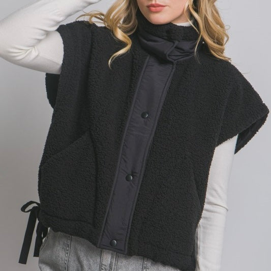 Greenwich Sherpa Vest - Black