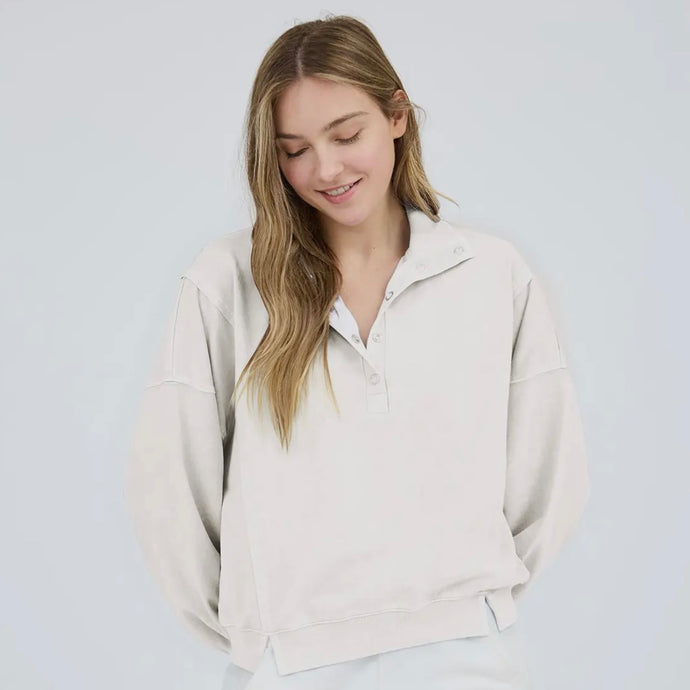 Track & Field Pullover - Ivory