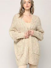 Confetti Long Open Cardigan - Ivory