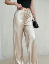 Uptown Satin Pants - Cream