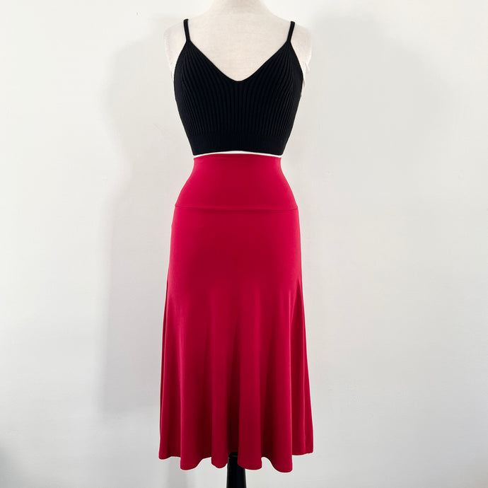 Arianna A Line Skirt - Red