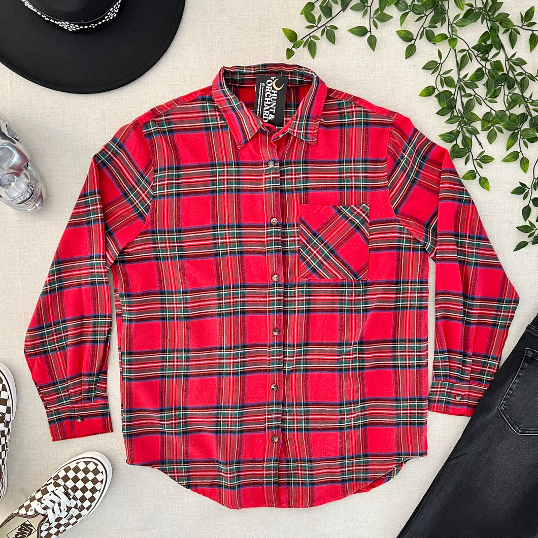 Fireside Plaid Shirt - Red