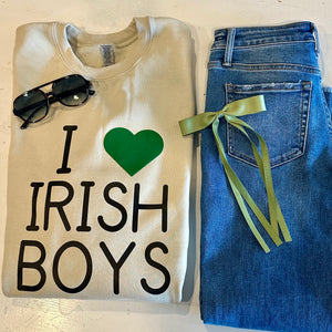 I Heart Irish Boys Pullover - Ecru