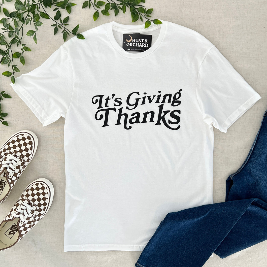 It’s Giving Thanks Tee - White